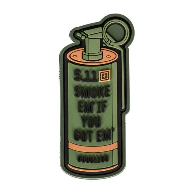 Нашивка 5.11 Tactical Smoke Em Patch (Green) Единый - изображение 1