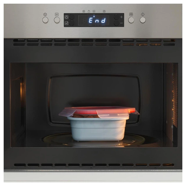 Ланч-бокс для завтраков IKEA с отделениями квадратный 750 мл белый