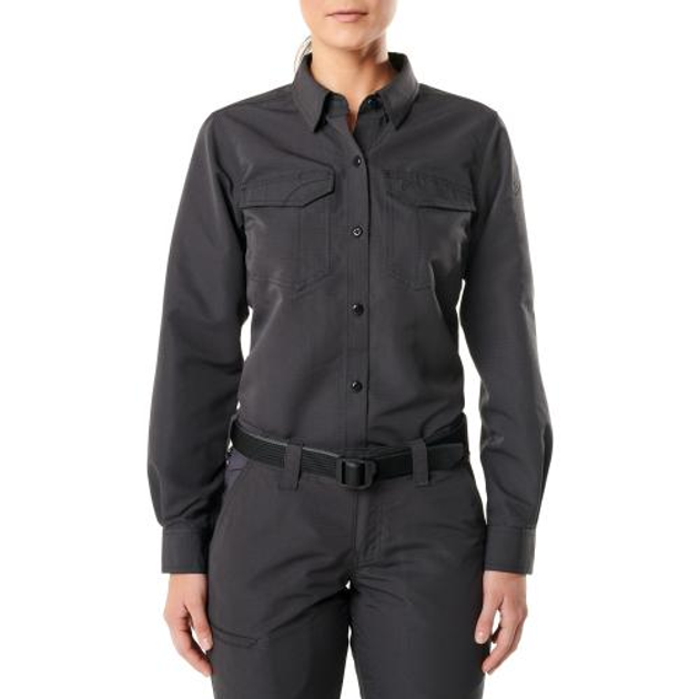Рубашка 5.11 Tactical женская 5.11 Women' Fast-Tac Long Sleeve Shirt (Charcoal) S - изображение 1