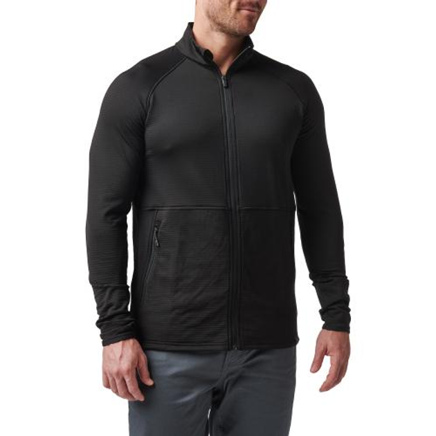 Куртка 5.11 Tactical флисовая Stratos Full Zip (Black) S - изображение 1