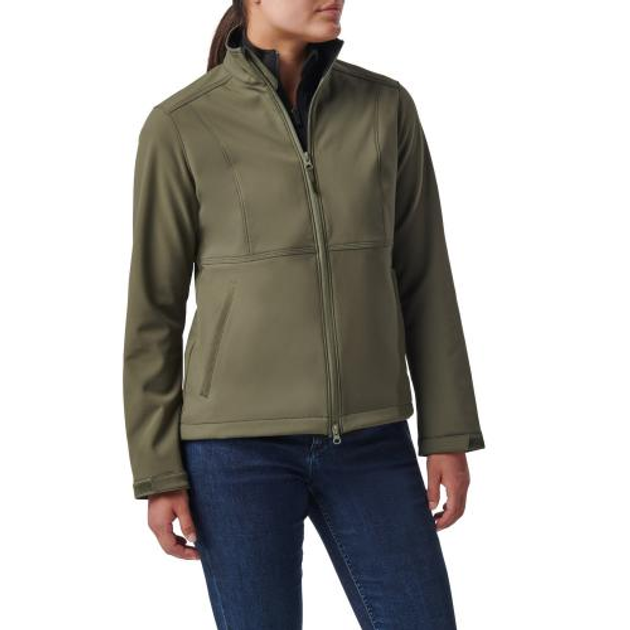 Куртка 5.11 Tactical жіноча Women' Leone Softshell Jacket (Ranger Green) XS - зображення 1