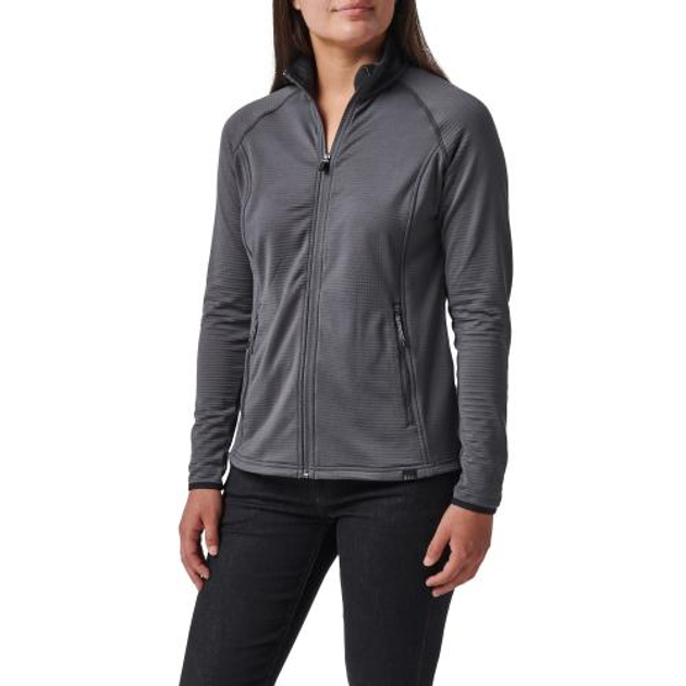 Куртка 5.11 Tactical женская флисовая Women' Stratos Full Zip (Flint) XS - изображение 1