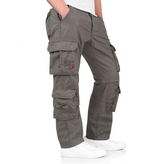 Штаны Surplus Raw Vintage SURPLUS AIRBORNE TROUSERS SLIMMY (Olive) 2XL - изображение 2