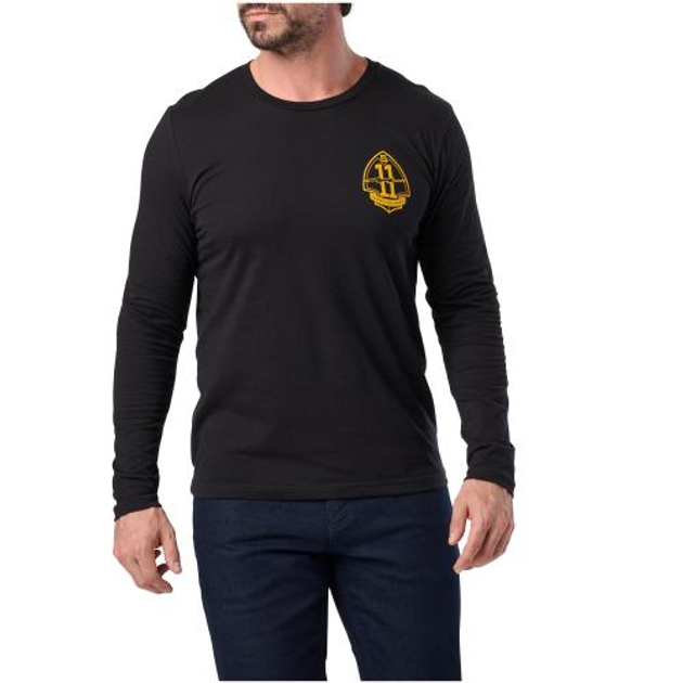 Реглан 5.11 Tactical Battle Tested Long Sleeve 5.11 Tactical Black 2XL (Черный) - изображение 1