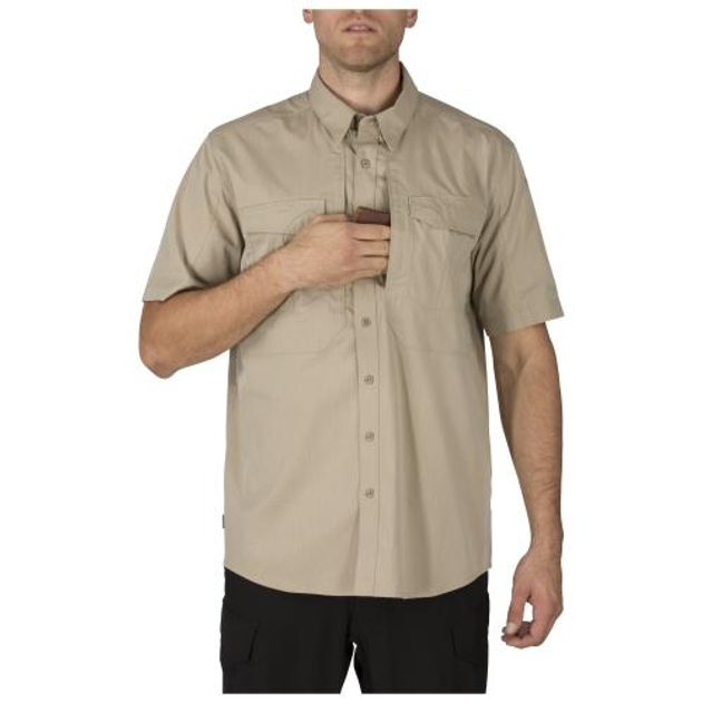 Рубашка 5.11 Tactical с коротким рукавом 5.11 Stryke Shirt - Short Sleeve (Khaki) XL - изображение 2