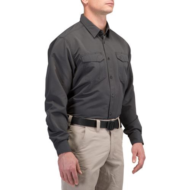 Сорочка 5.11 Tactical Fast-Tac Long Sleeve Shirt (Charcoal) L - зображення 2