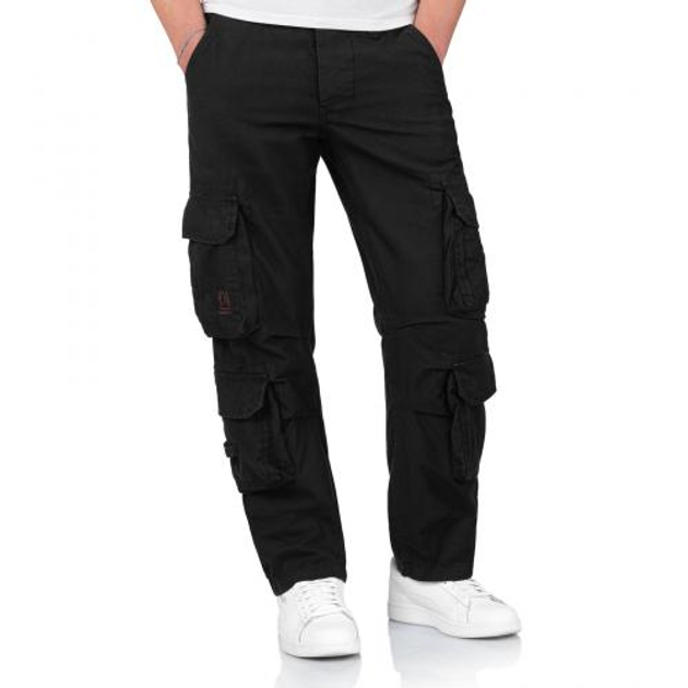 Штани Surplus Raw Vintage SURPLUS AIRBORNE TROUSERS SLIMMY (Black) L - зображення 1