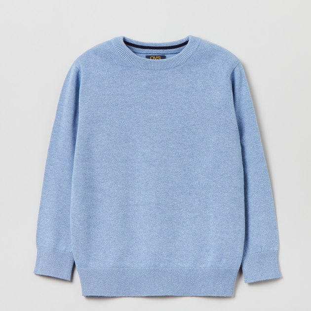 Sweter chłopięcy elegancki OVS 1828945 122 cm Błękitny (8056781690352) - obraz 1
