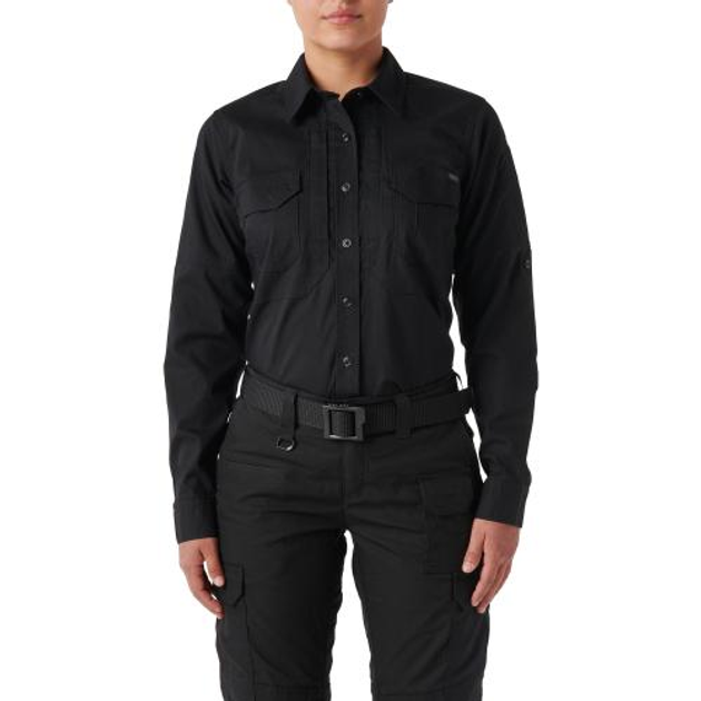 Сорочка жіноча 5.11 Tactical Women's ABR Long Sleeve Shirt 5.11 Tactical Black, L (Чорний) Тактична - зображення 1