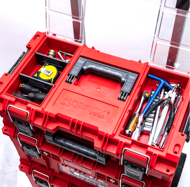 Комплект ящиков для инструмента Qbrick System PRIME SET 1 RED Ultra HD (5901238257974) - изображение 7
