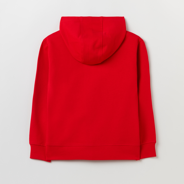 Bluza chłopięca rozpinana z kapturem OVS 1829136 116 cm Czerwona (8056781695159) - obraz 2