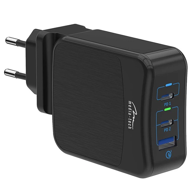 Ładowarka sieciowa Media-Tech MT6252 Czarny (5906453162522) - obraz 2