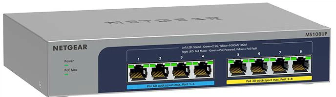 Комутатор Netgear MS108UP (MS108UP-100EUS) - зображення 2
