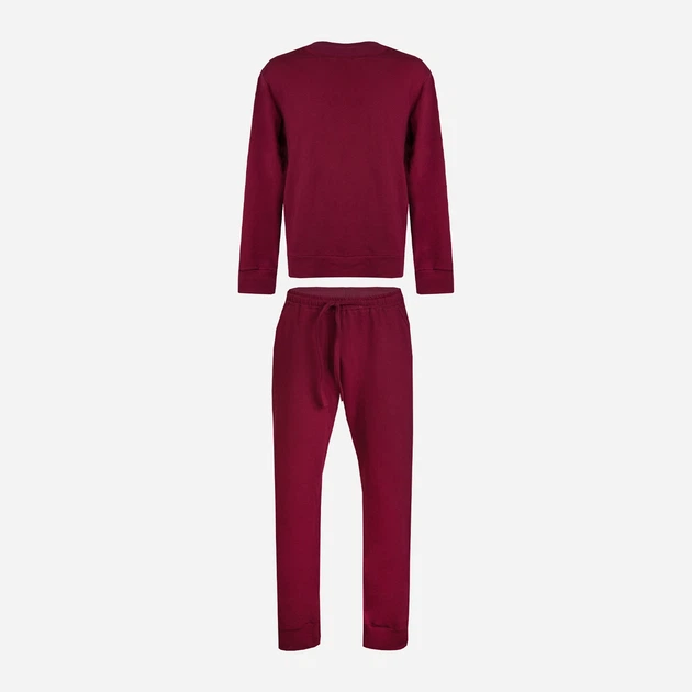 Спортивний костюм чоловічий DKaren Set Justin 2XL Бордовий (5903251463332) - зображення 3