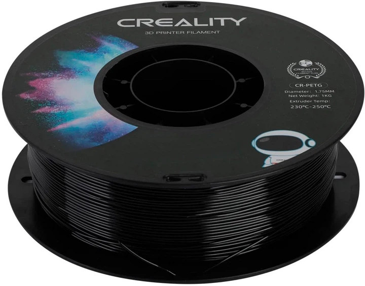 PETG-пластик Creality Filament для 3D-принтера 1.75 мм 1 кг Чорний (3301030035) - зображення 4