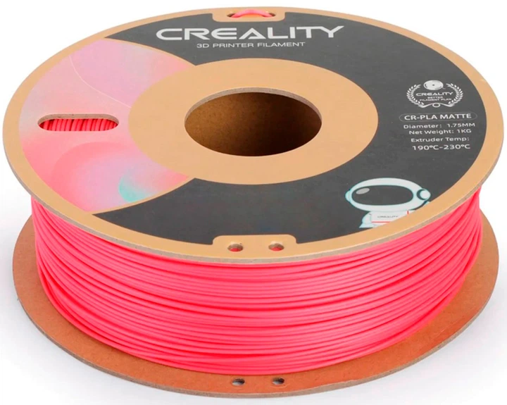PLA-пластик Creality Filament для 3D-принтера матовий 1.75 мм 1 кг Полунично-червоний (3301010300) - зображення 3