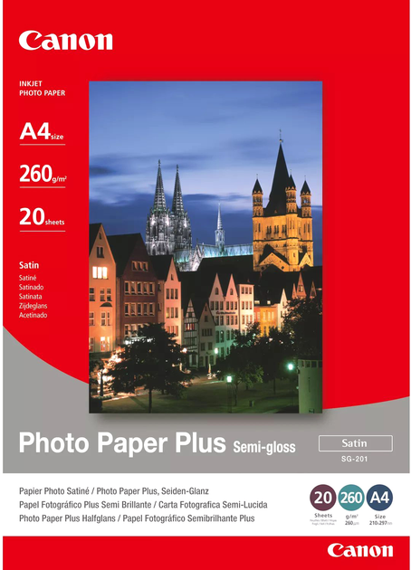 Papier fotograficzny Canon SG201 A4 20 arkuszy (1686B021) - obraz 1