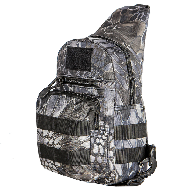 Рюкзак мужской на одно плечо AOKALI Outdoor A14 20L Black Typhon - изображение 1