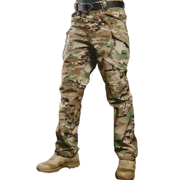 Штаны тактические мужские S.archon X9JRK Camouflage CP L теплые на флисе - изображение 2