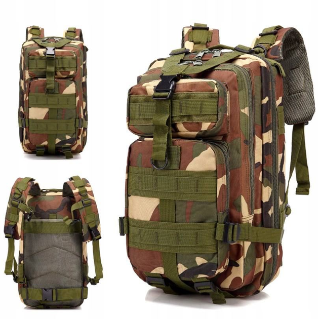 Рюкзак AOKALI Outdoor A10 35L Camouflage Green - изображение 2