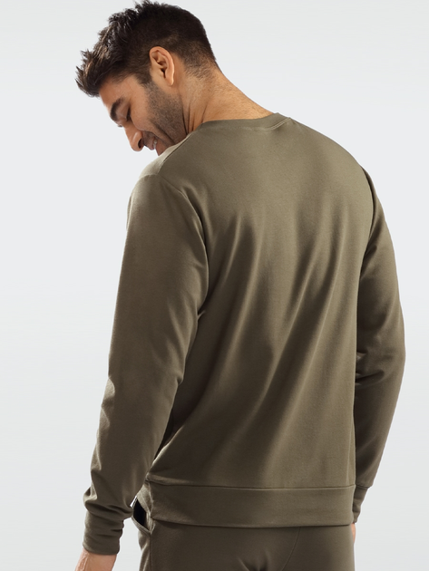 Sweter męski bawełniany DKaren Sweatshirt Justin 2XL Khaki (5903251465053) - obraz 2