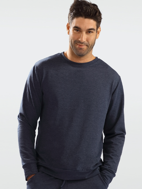Джемпер чоловічий DKaren Sweatshirt Justin 2XL Синій (5903251465091) - зображення 1
