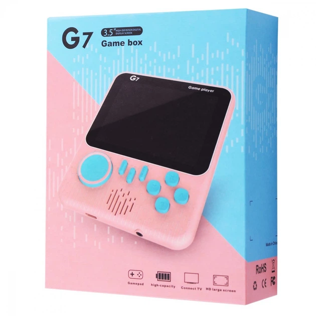 Портативная игровая консоль G7 с LCD-экраном и поддержкой геймпада blue - изображение 2