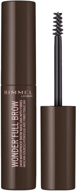 Tusz do brwi Rimmel London Wonderfull Brow 3 Dark 4.5 ml (3614227547483) - obraz 1