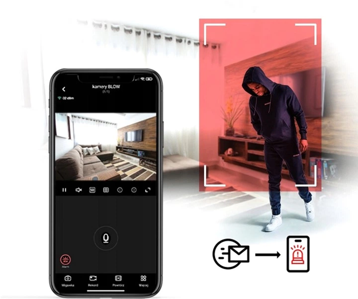 Kamera IP Blow H-335 PTZ WiFi 5MP (78-823#) - obraz 9