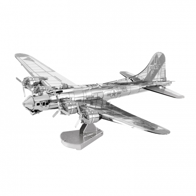 Металлический 3D-пазл конструктор Бомбардировщик B-17 Flying Fortress, Fascinations - Фото 1 Металлический 3D-пазл конструктор Бомбардировщик B-17 Flying Fortress, Fascinations - изображение 1
