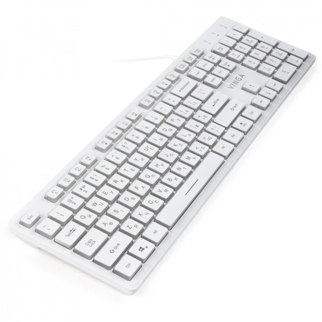 Клавиатура Vinga KB410 White (152680) - Фото 4 Клавиатура Vinga KB410 White (152680) - изображение 4