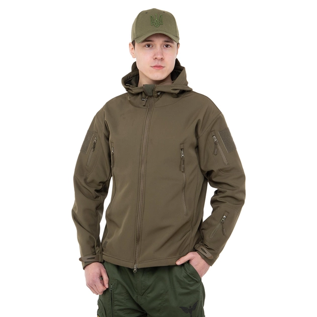 Куртка тактическая флисовая SP-Sport TY-7491 размер: XL (50-52) Цвет: Оливковый - изображение 1