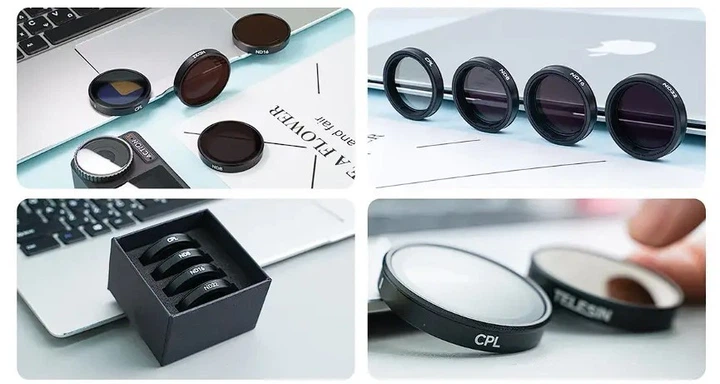 Набор фильтров для DJI Osmo Action 3/4/5pro CPL/ND8/ND16/ND32