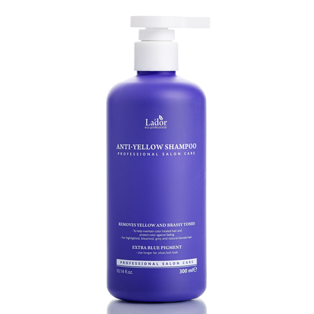 Оттеночный шампунь для устранения желтизны Lador Anti Yellow Shampoo ...