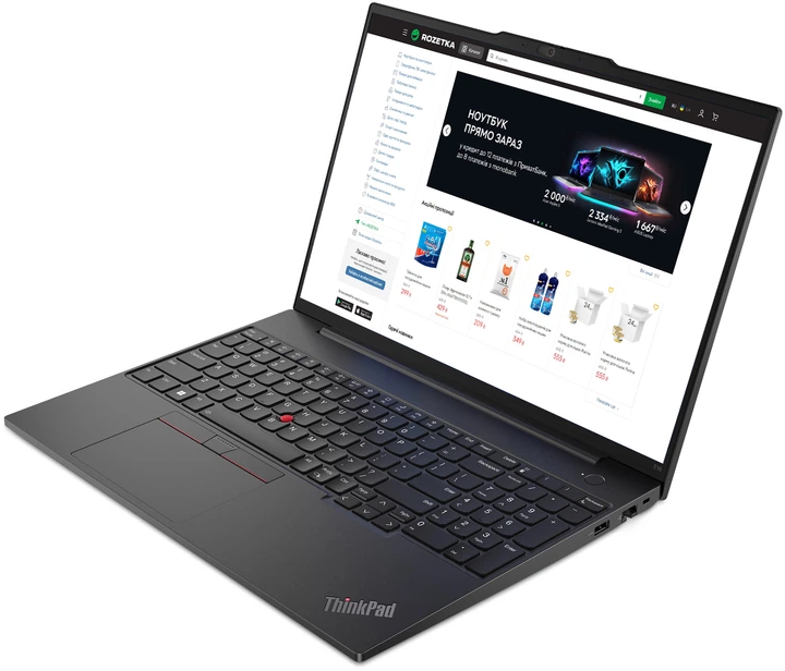 Ноутбук Lenovo ThinkPad E16 Gen 1 (21JN004XRA) Graphite Black