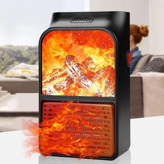 Портативный обогреватель Flame Heater 900 Вт, тепловой вентилятор, обогреватель для дома, ветродуйчик - изображение 13
