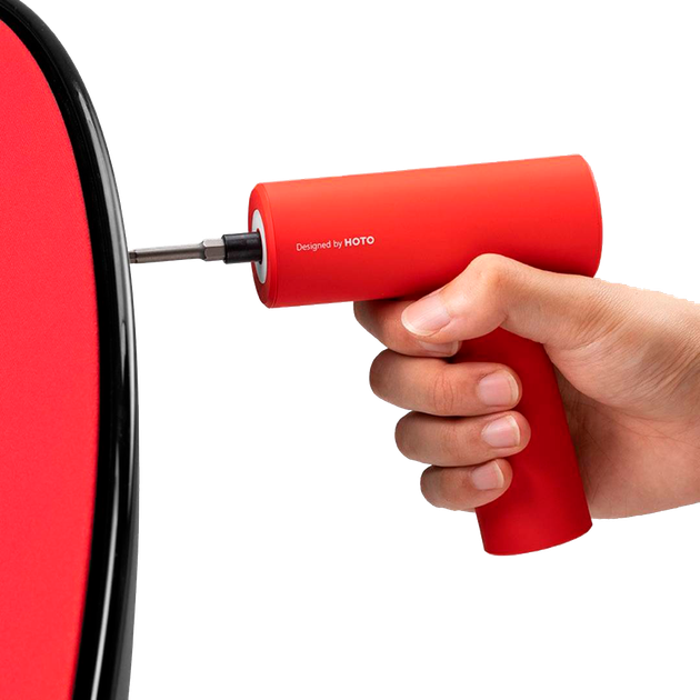 Электроотвертка HOTO Electric Screwdriver Gun + биты 10 шт. (QWLSD008) Red - изображение 2