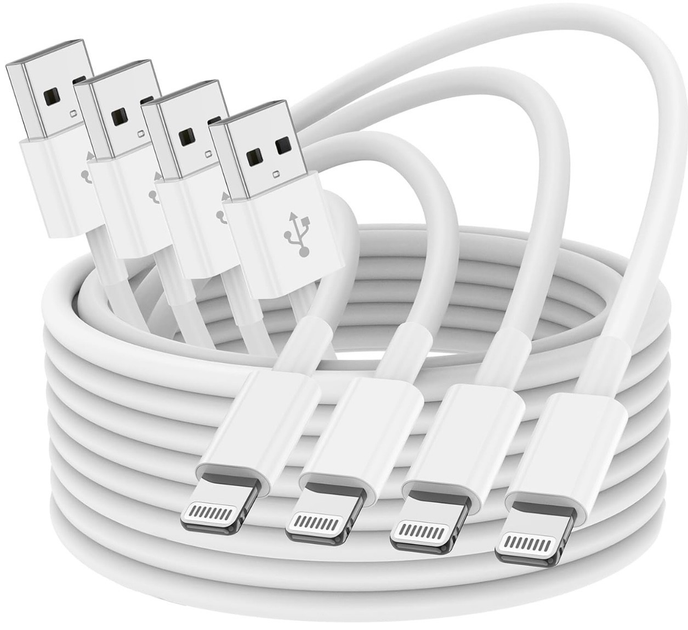 Лайтнинг кабель зарядки для iPhone USB-Lightning Cable 1m 7/8/X/11/12 ...