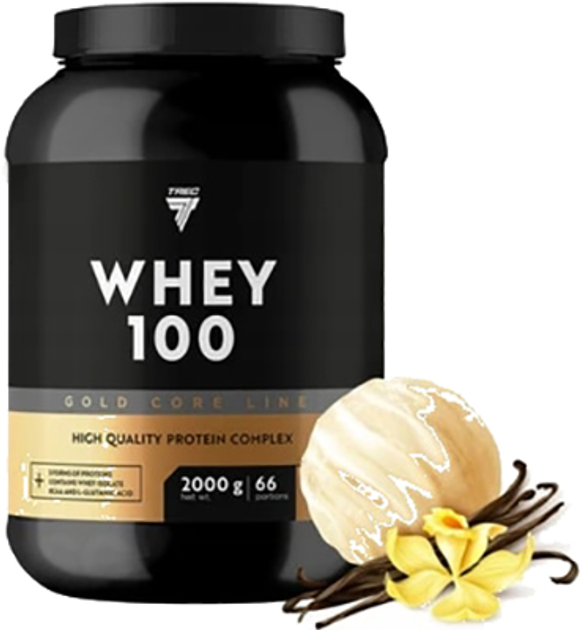 Protein Trec Nutrition WHEY 100 2000 g Wanilia (5902114045005) - obraz 1