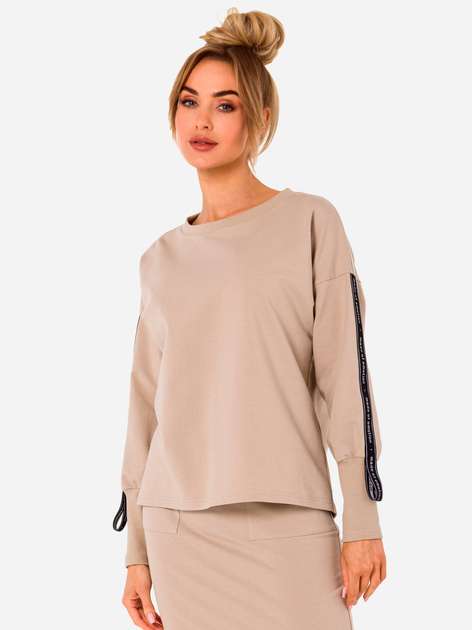 Bluza damska bez kaptura Made Of Emotion M727 XL Beżowa (5903887695459) - obraz 1