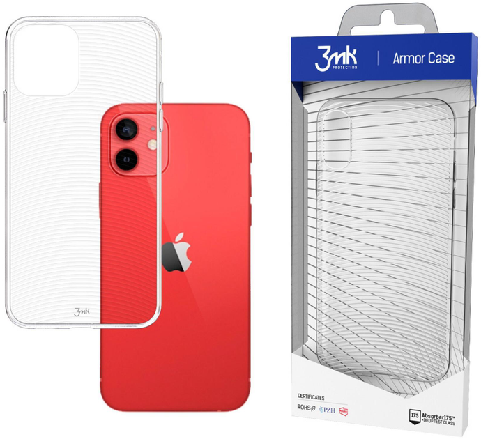 Etui plecki 3MK Armor Case do Apple iPhone 12 Mini Clear (5903108288293) - obraz 1