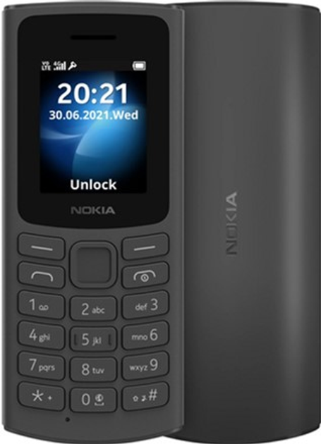 Telefon komórkowy Nokia 105 TA-1378 DualSim Black (16VEGB01A03) - obraz 2