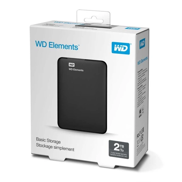 Зовнішній жорсткий диск 2.5" USB 2.0TB WD Elements Portable Black (WDBU6Y0020BBK-WESN) - изображение 6