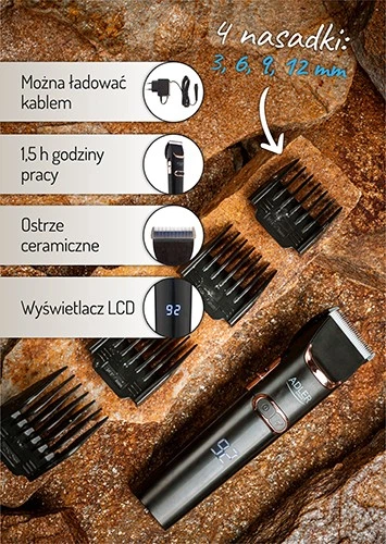 Машинка для стрижки волос ADLER AD 2832 POLAND аккумуляторная с дисплеем - изображение 13