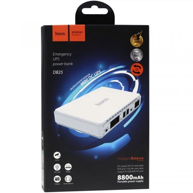 Повербанк для роутера HOCO DB25 Smart 8800mAh белый - изображение 7