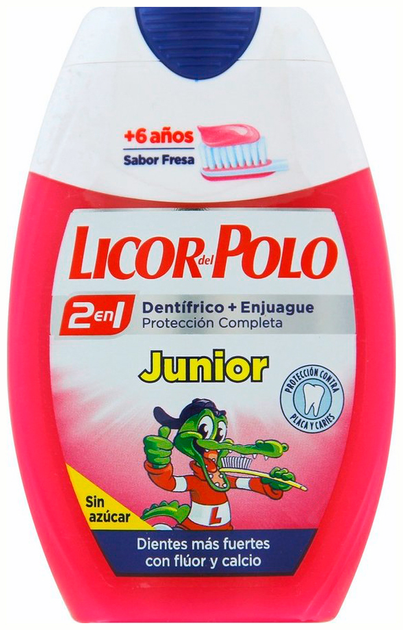 Pasta do zębów dla dzieci Licor Del Polo 2 w 1 pasta i nabłyszczacz 75 ml (8410020053764) - obraz 1