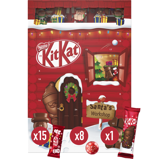 Набор конфет KitKat Рождественский календарь 208 г (8000300408690) - изображение 8