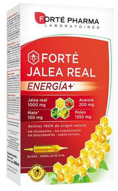 Suplement diety z witaminami Fort Pharma Fort Royal Jelly Energy 20 x 15ml (8470001892928) - obraz 1