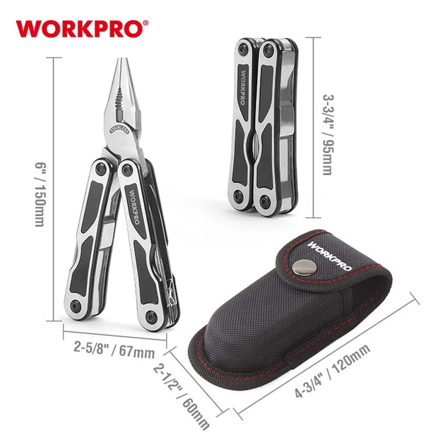 Мультинструмент WORKPRO 15-в-1 PRO WP382009 - изображение 3