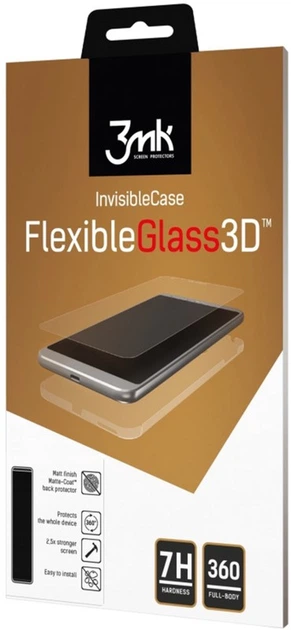 Szkło hybrydowe + Folia 3MK FlexibleGlass 3D do Apple iPhone 8 Plus (5901571133898) - obraz 2